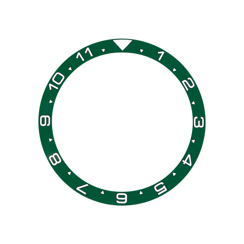 DLW Bezel for Seiko Type SKX Dual Time Green - FLAT-BI-CI-SKX-DUALTIME-GREEN