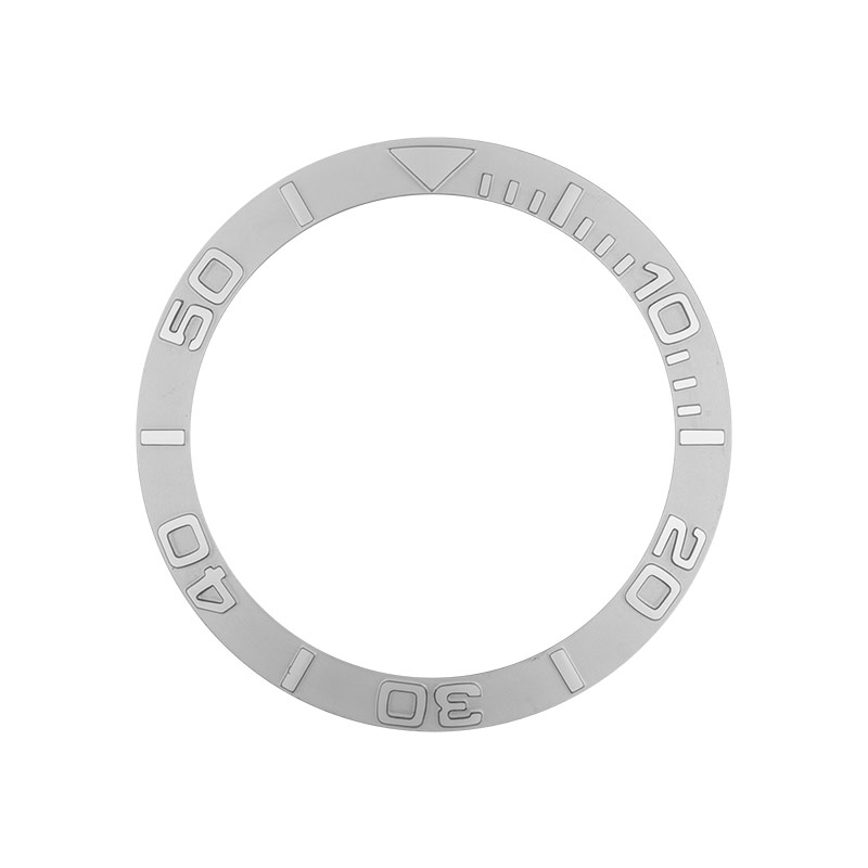 DLW Bezel for Seiko Type SKX007 - SLOPE-BI-CI-007-YACHT-MASTER-SILVER