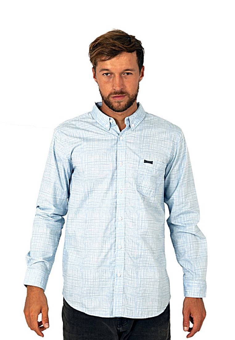 Dragon Alliance Dragon Kemeja Pria Biru Tight DMSHL901-BLU