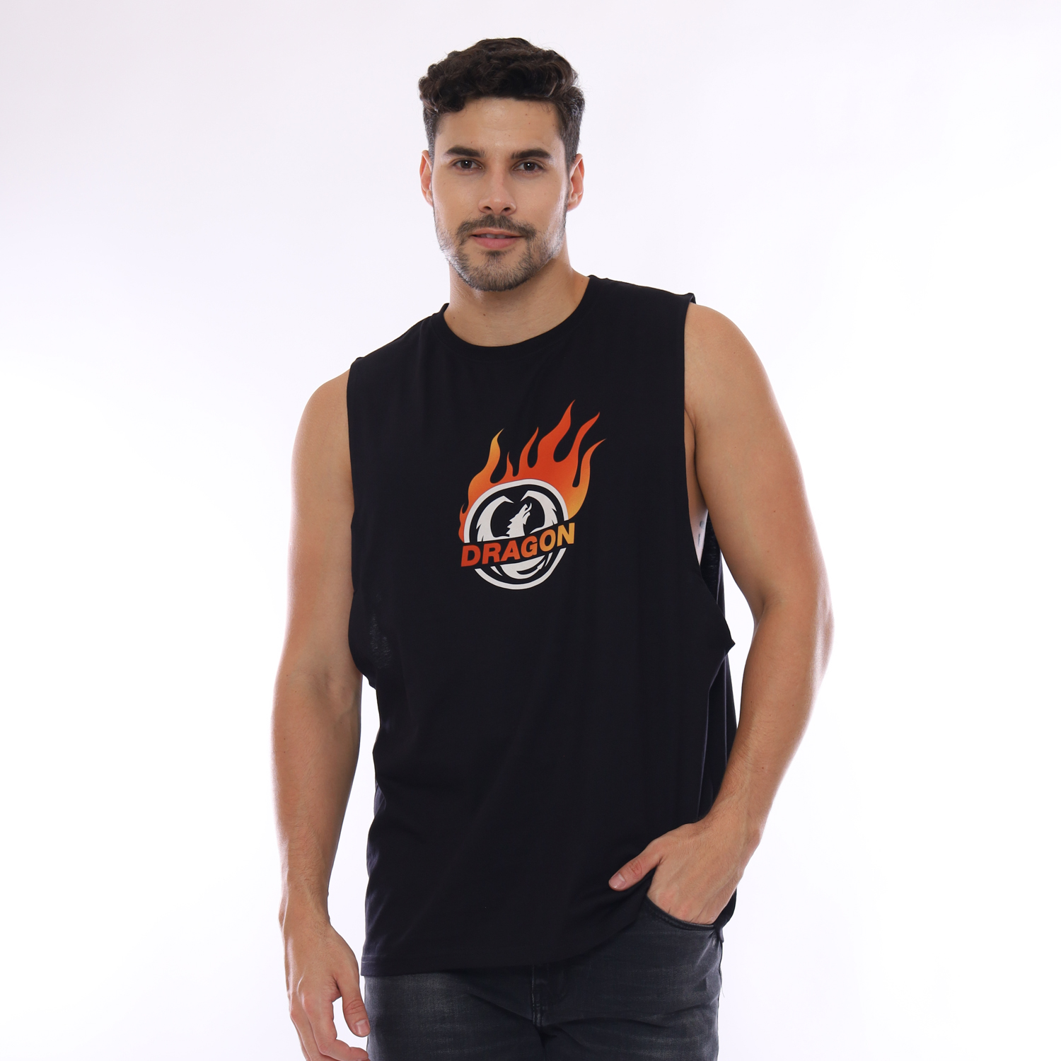Dragon Alliance Dragon Kaos Singlet Pria Burn Planet Surf