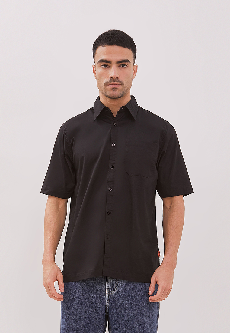 DUST Kemeja Niro Hitam (DM.1446)