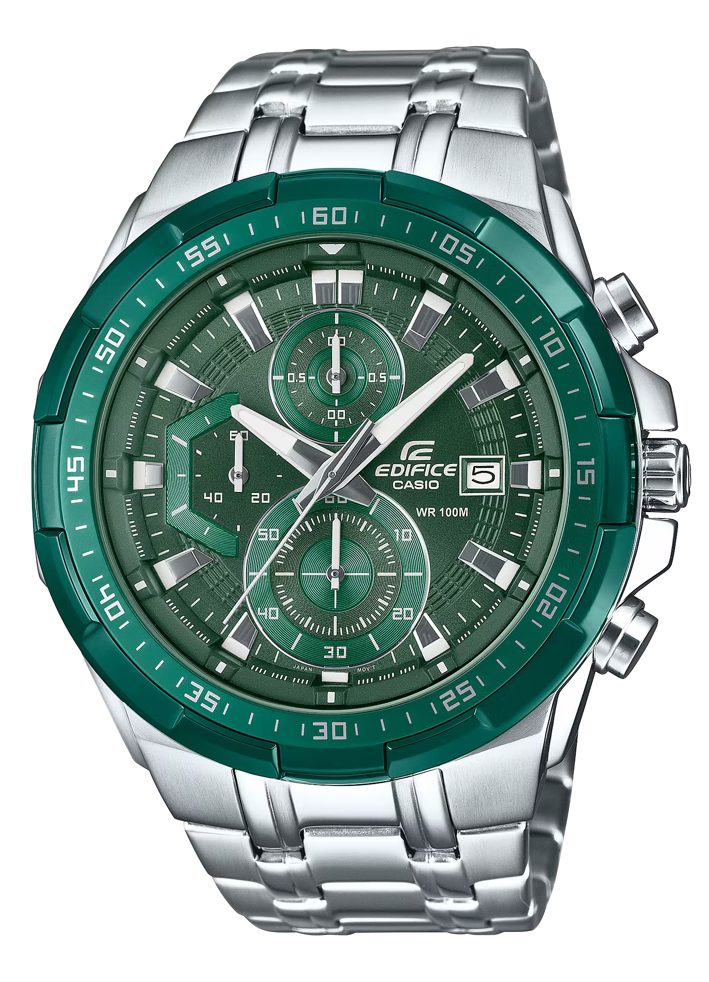 EDIFICE Edifice EFR-539DE-3A Stainless Steel Green Chronograph