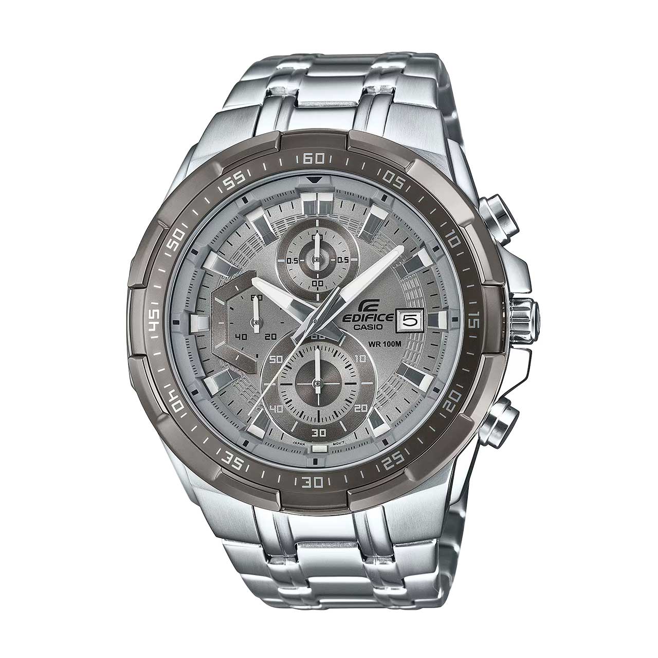 Edifice Casio Edifice Jam Tangan Pria - Silver Grey - Stainless Steel - EFR-539DE-8AVUDF