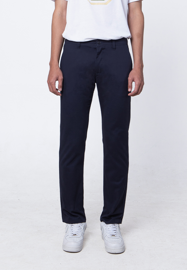 Edwin Jeans FREDDY CHINOS - NAVY Celana Panjang - Bottoms Man Reguler Fit