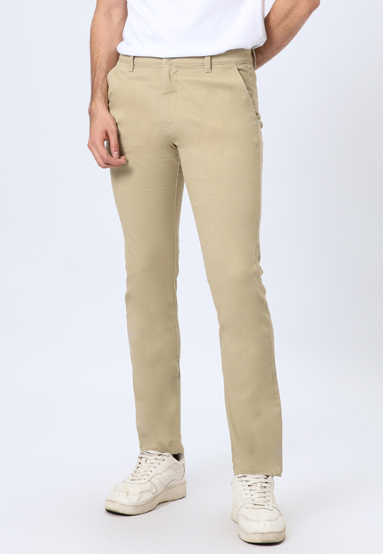 Edwin Jeans Celana Panjang Chinos Pria Slim Fit Katun with Selvedge Accent FERANDO Khaky