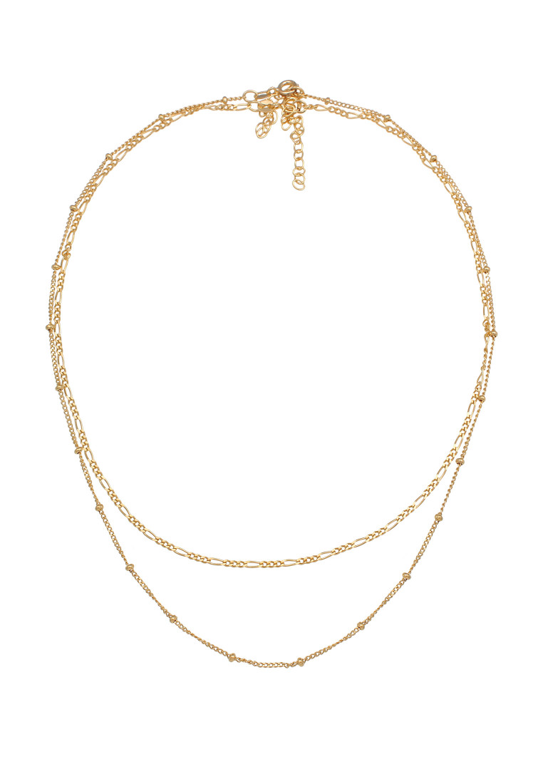 Elli Germany Set Kalung Necklace Perak 925 Lapis Emas Wanita Outfit Korea