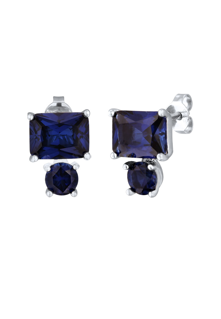 Elli Jewelry Anting Stud Earrings Perak 925 Wanita Safir