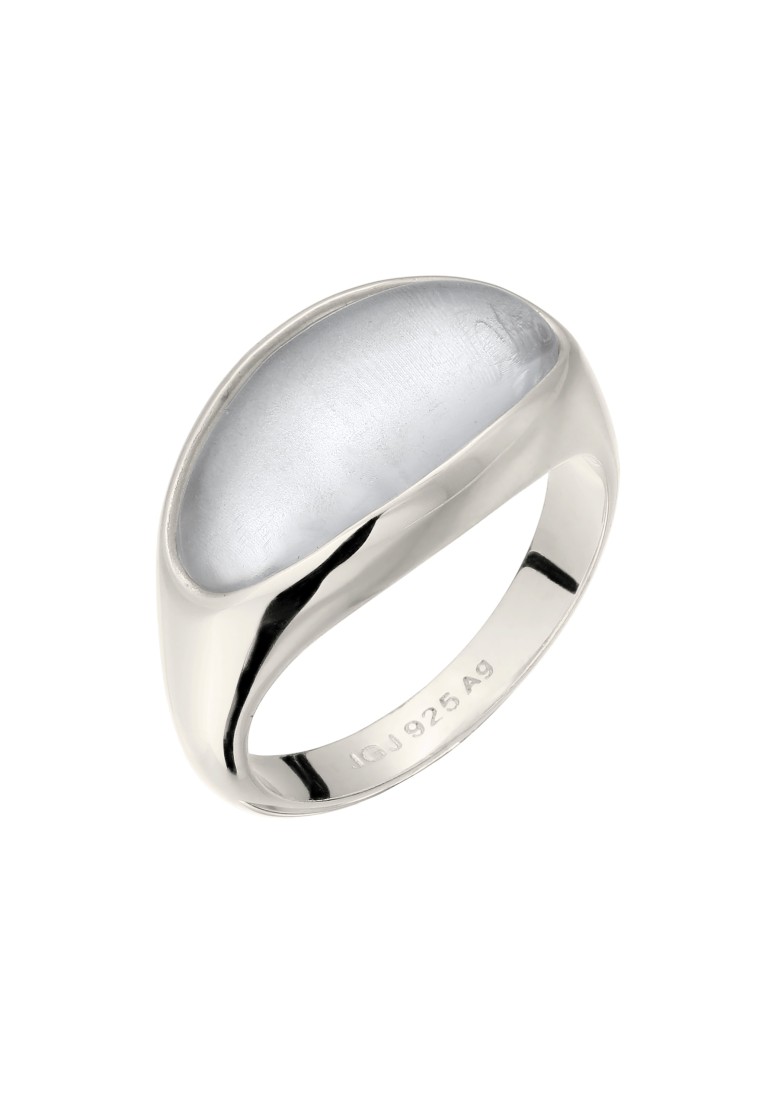 Elli Jewelry Cincin Signet Ring Perak 925 Wanita Resin