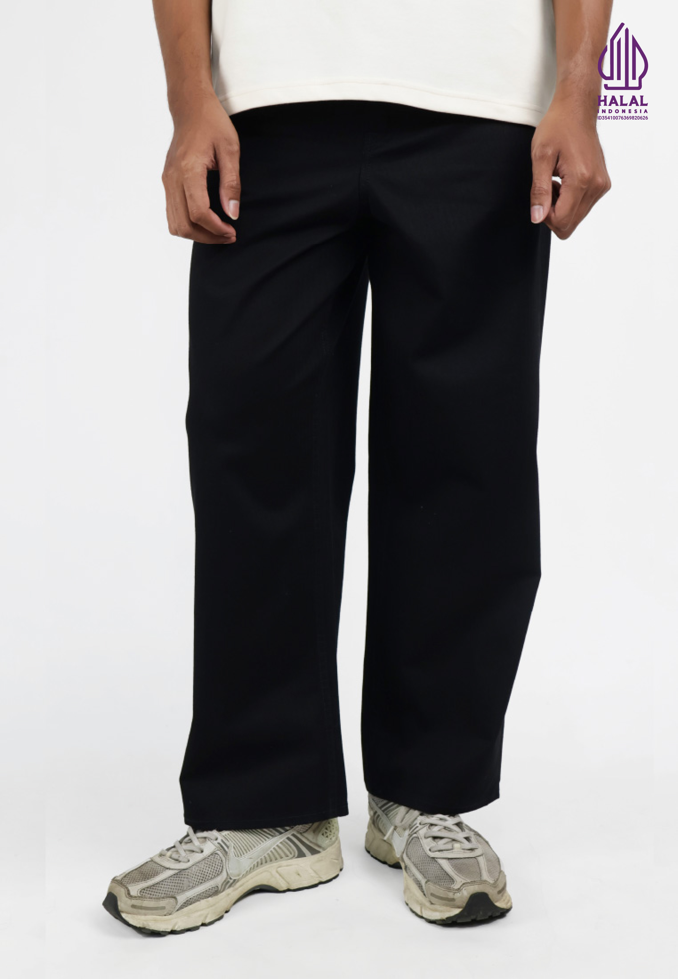 Emba Jeans Emba Denim - Azzuro Celana Panjang Chino Baggy Pria Cassual