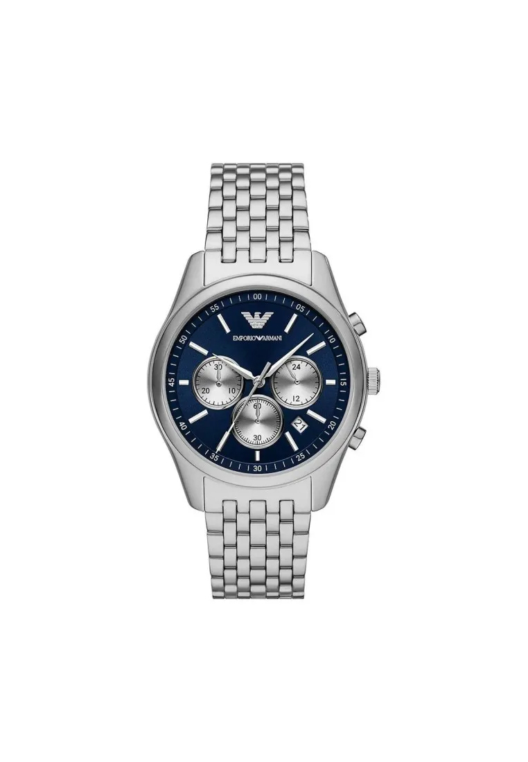 Jam Tangan Emporio Armani Chronograph AR11582 Pria Stainless Steel Biru