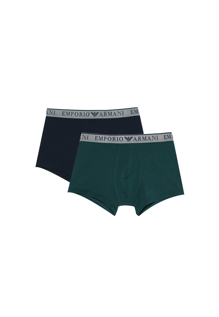 Emporio Armani Men's Underwear in Two Sets in Blue and Loose Green EM000252 AF10776