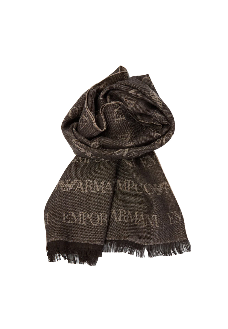 Emporio Armani Unisex Scarf in Brown EM004238 AF21541