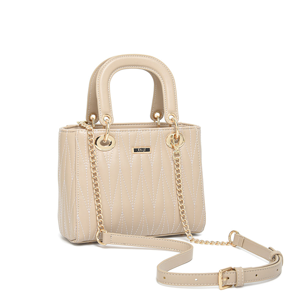 Enji En-ji Seora Handbag - Khaki