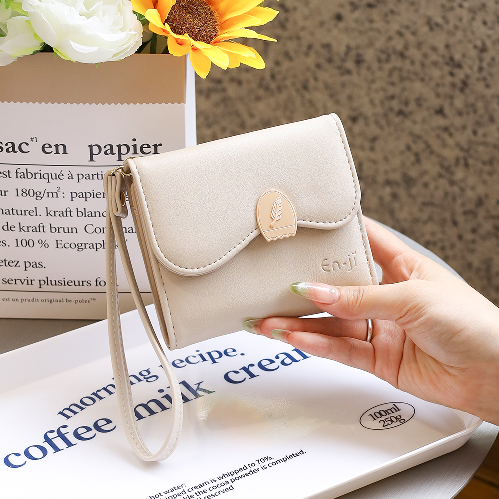 Enji En-ji Soji Wallet Dompet Wanita Warna Ivory