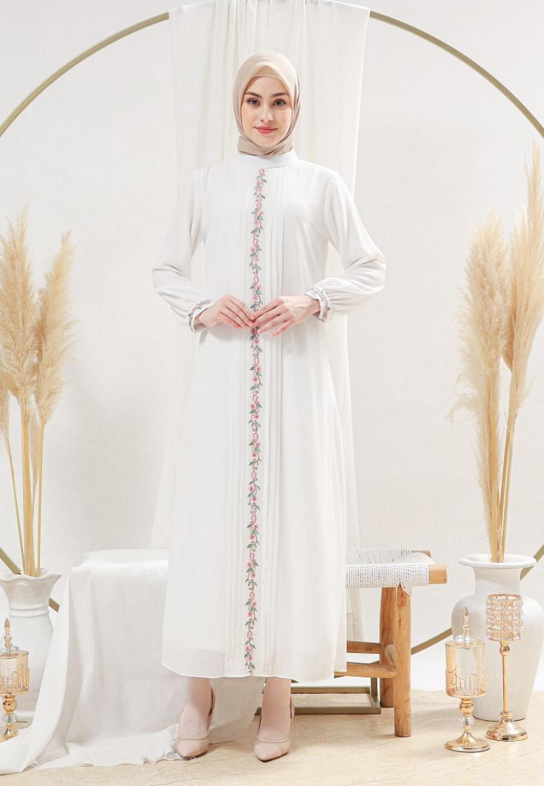 EPC Eddy P Chandra EPC Gamis Keira - Broken White - Embroidery Collection