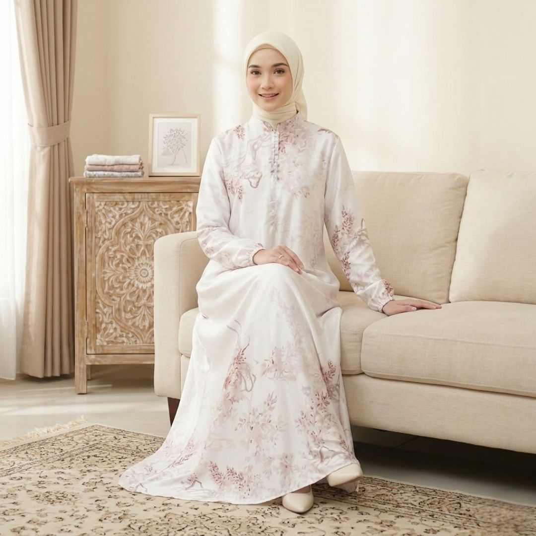 EPC Eddy P Chandra EPC Gamis Camelia - Broken White - Serenity Bloom Series