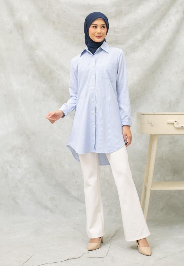 EPC Eddy P Chandra EPC Tunik Aya - Baby Blue Stripe