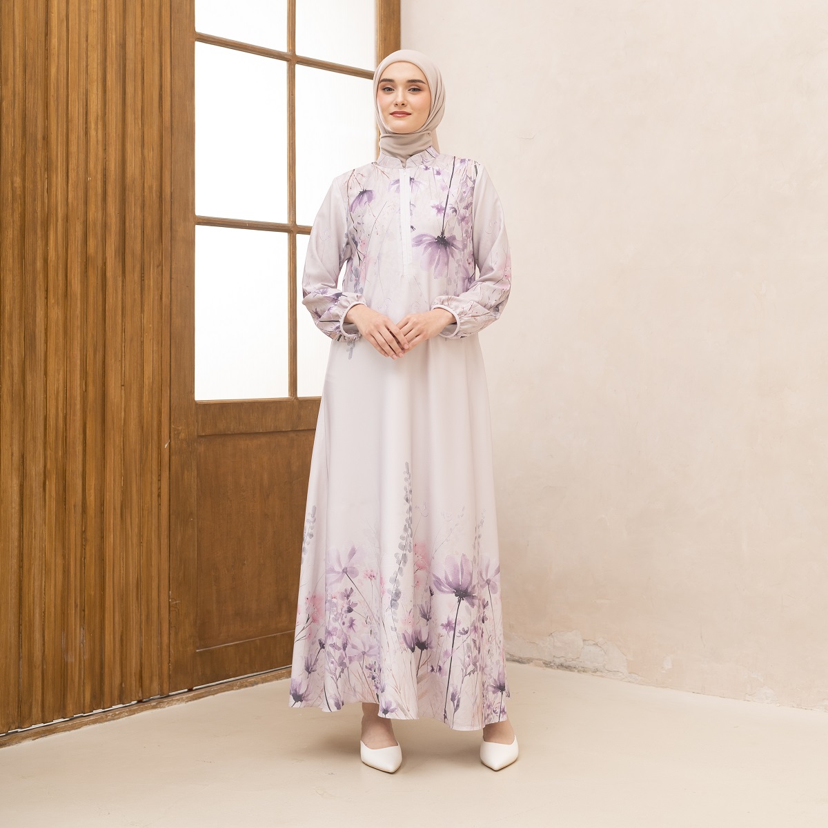 EPC Eddy P Chandra EPC Gamis Camelia - Lavender Dusk - Serenity Bloom Series