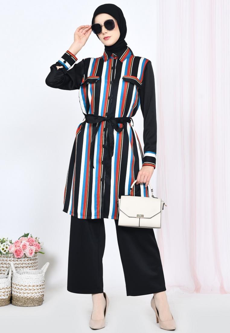 EPC Eddy P Chandra EPC Tunik Vanessa - Orange Blue