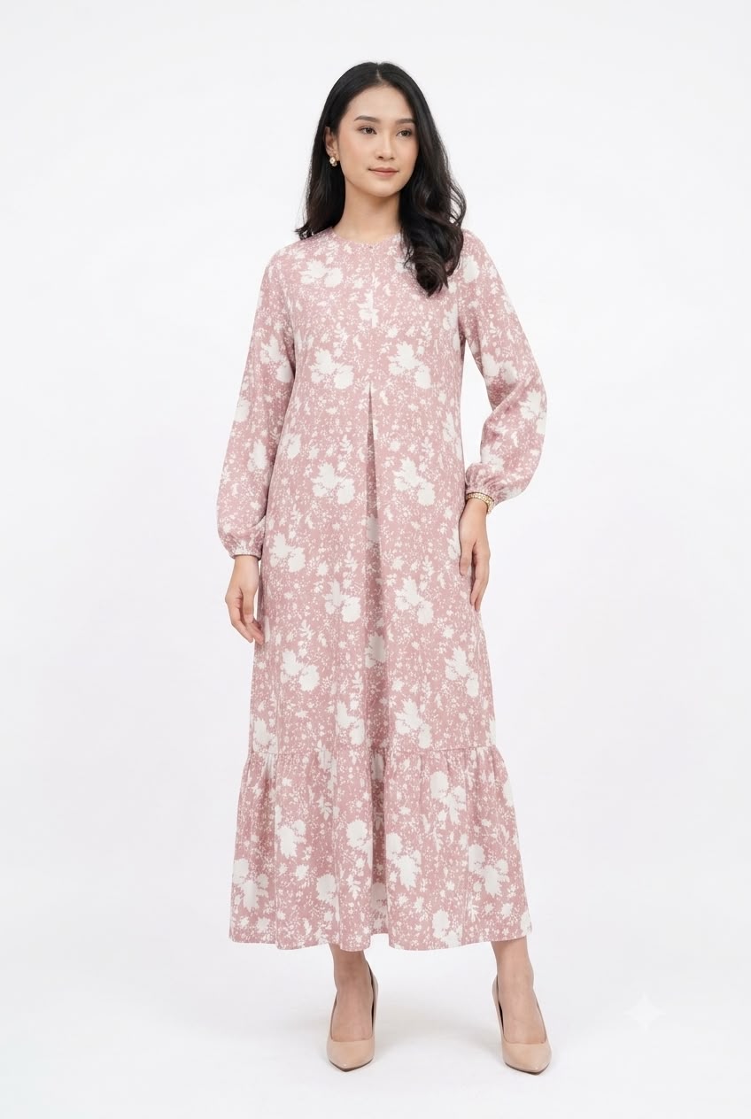 Eprise Gamis PINK - KP312C | Gamis Wanita Muslim