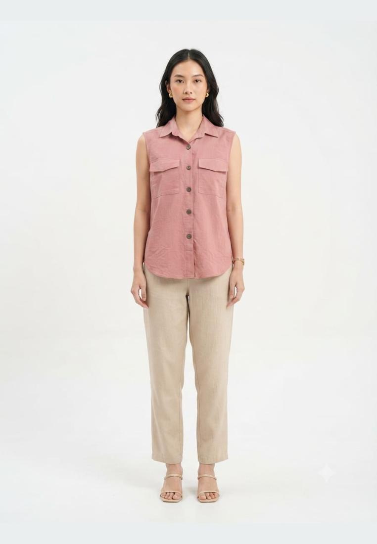 Eprise Top Sleeveless Pink HP28 | Blouse Wanita