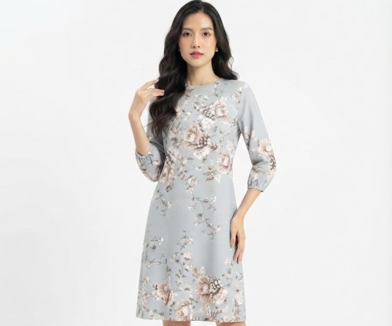 Eprise  Dress Lengan Pendek GREEN AP1526B | Dress Casual Wanita