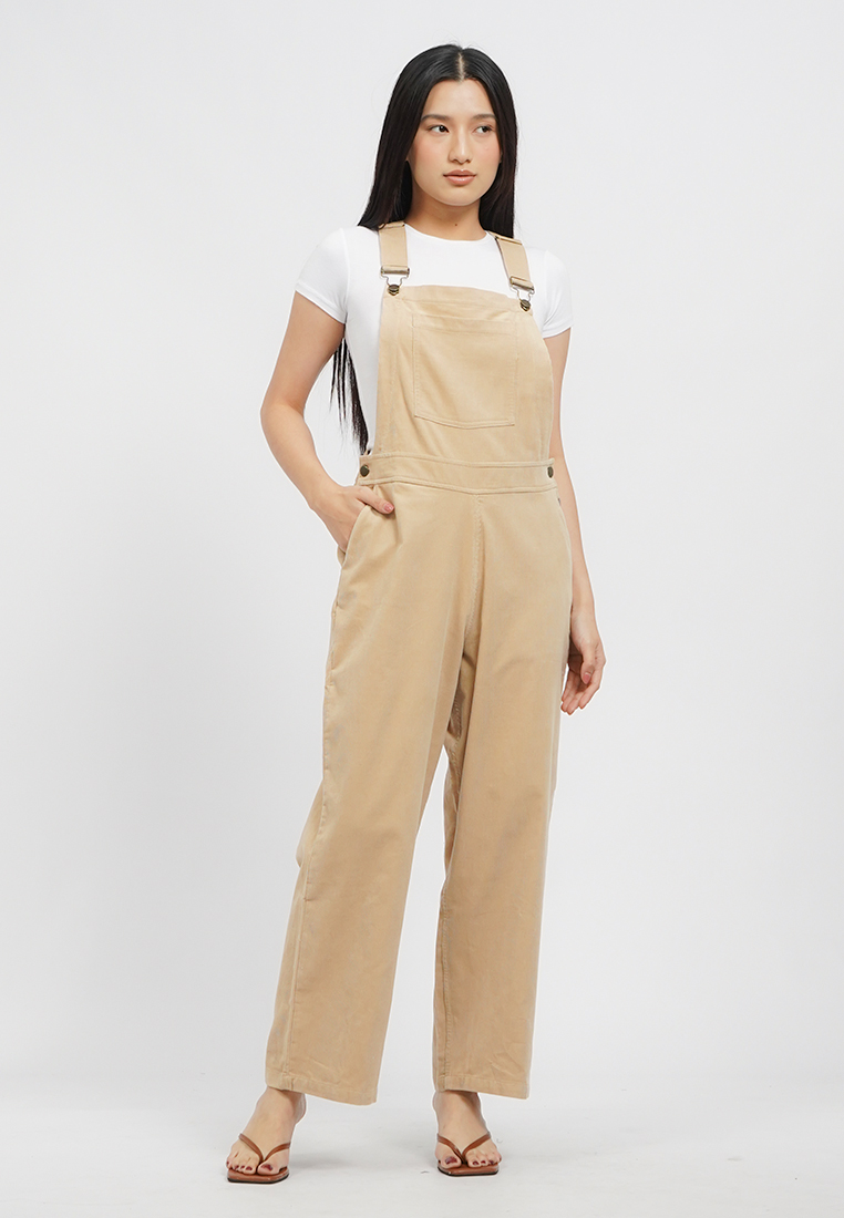 et cetera Corduroy Long Pants Jumpsuit KHAKI
