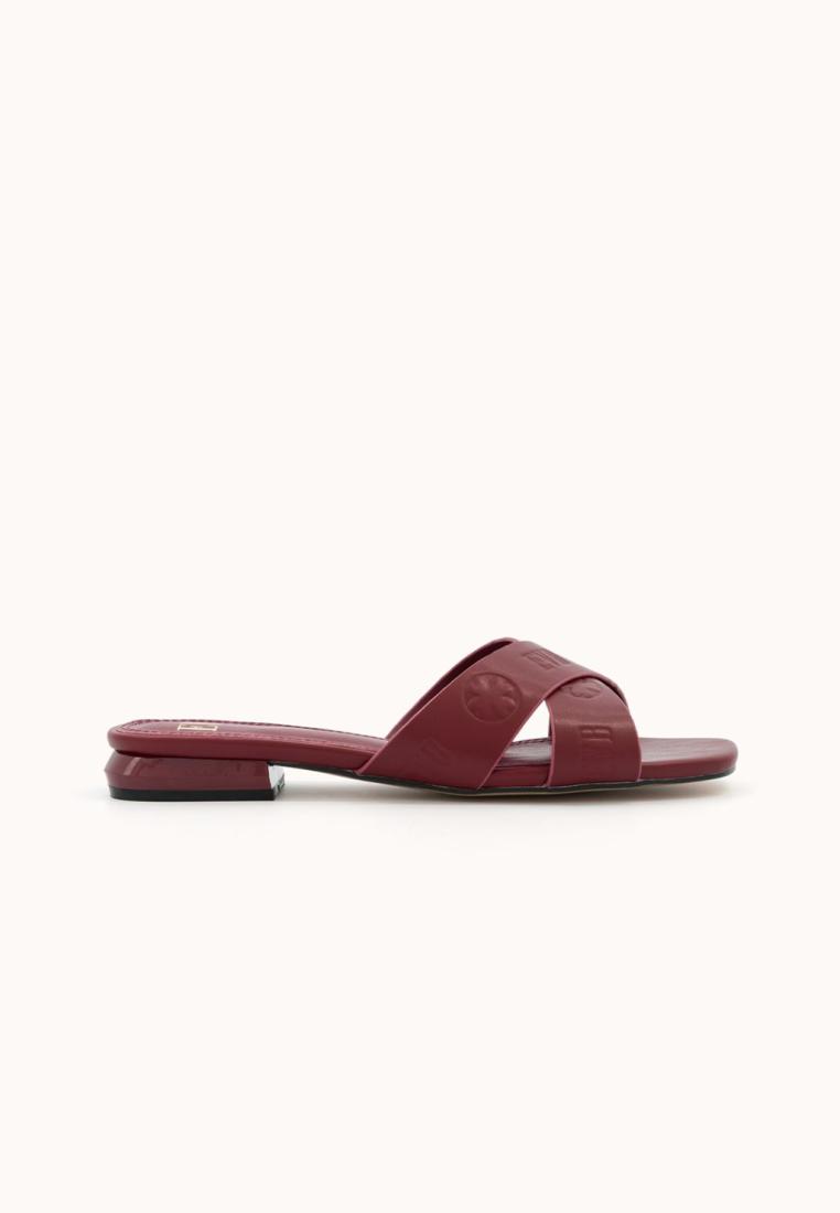 EVB* WENITA (Maroon) - Sandal Flat Wanita Minimalis