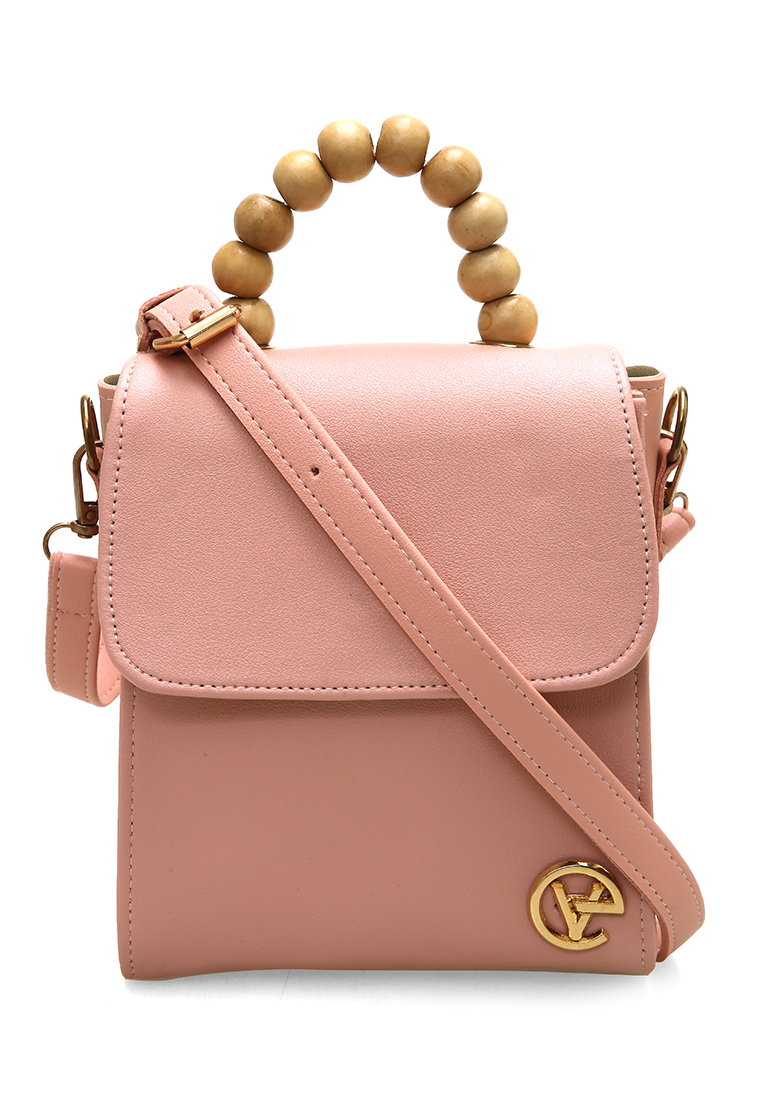 Evernoon Tamara Tas Manik Mini Desain Simple High Quality - Baby Pink