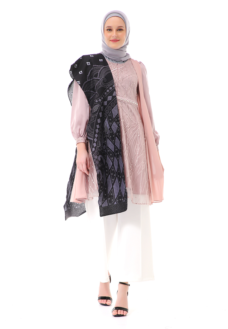 Evernoon Zakila Tunik Batik Atasan Wanita Couple Series High Quality - Rose Gold