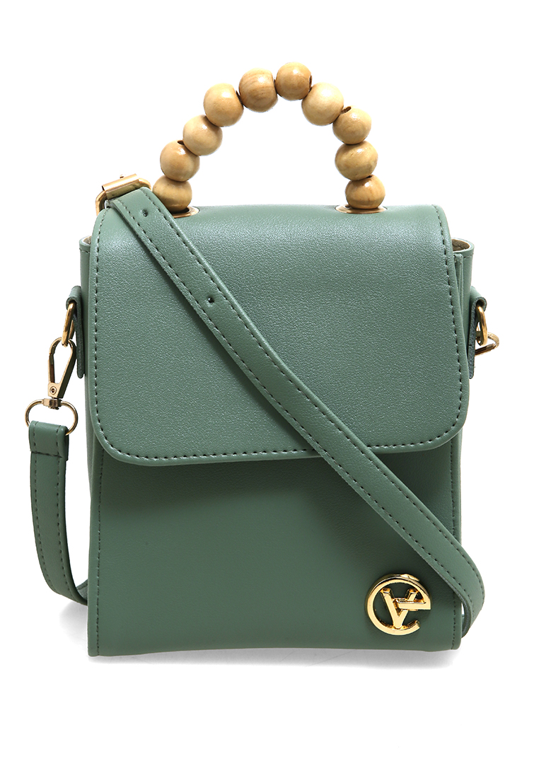 Evernoon Tamara Tas Manik Mini Desain Simple High Quality - Soft Green