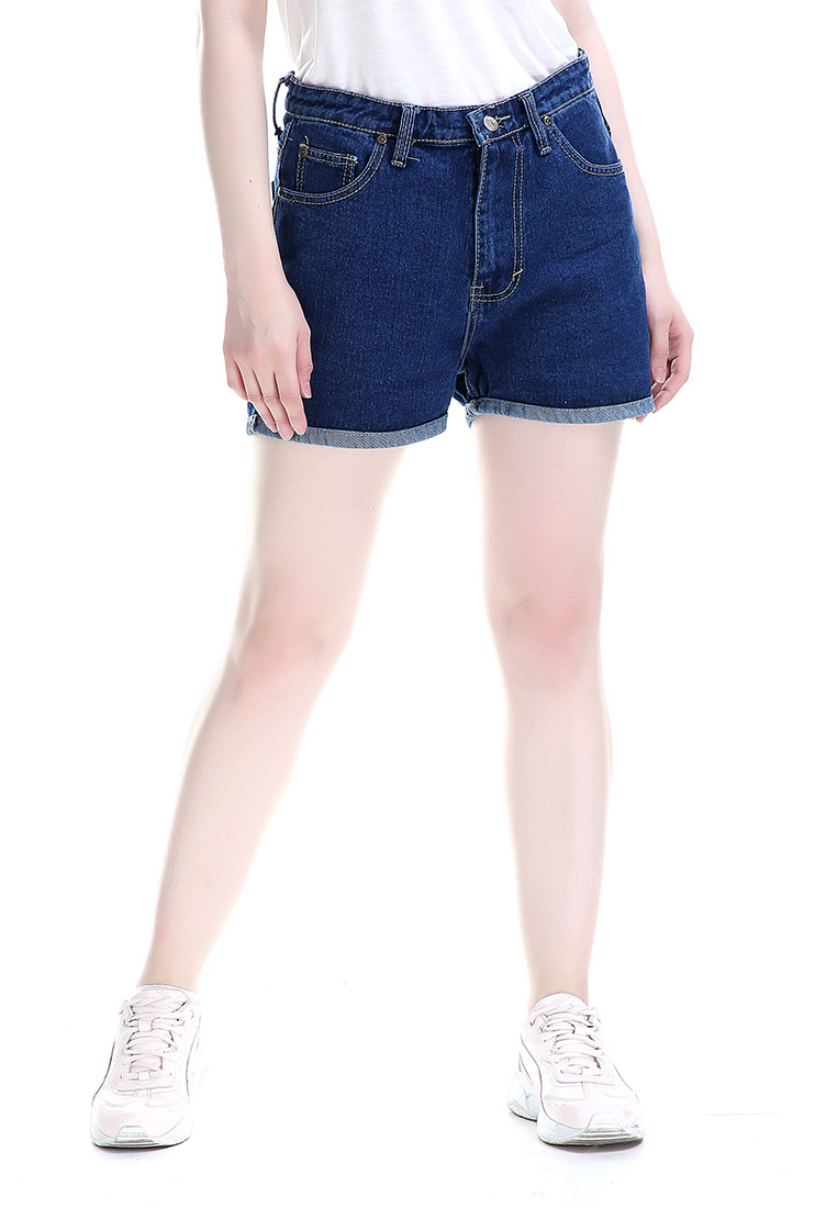 Evernoon Fern Celana Jeans Pendek Bawahan Wanita Hotpants Simple Woman - Navy