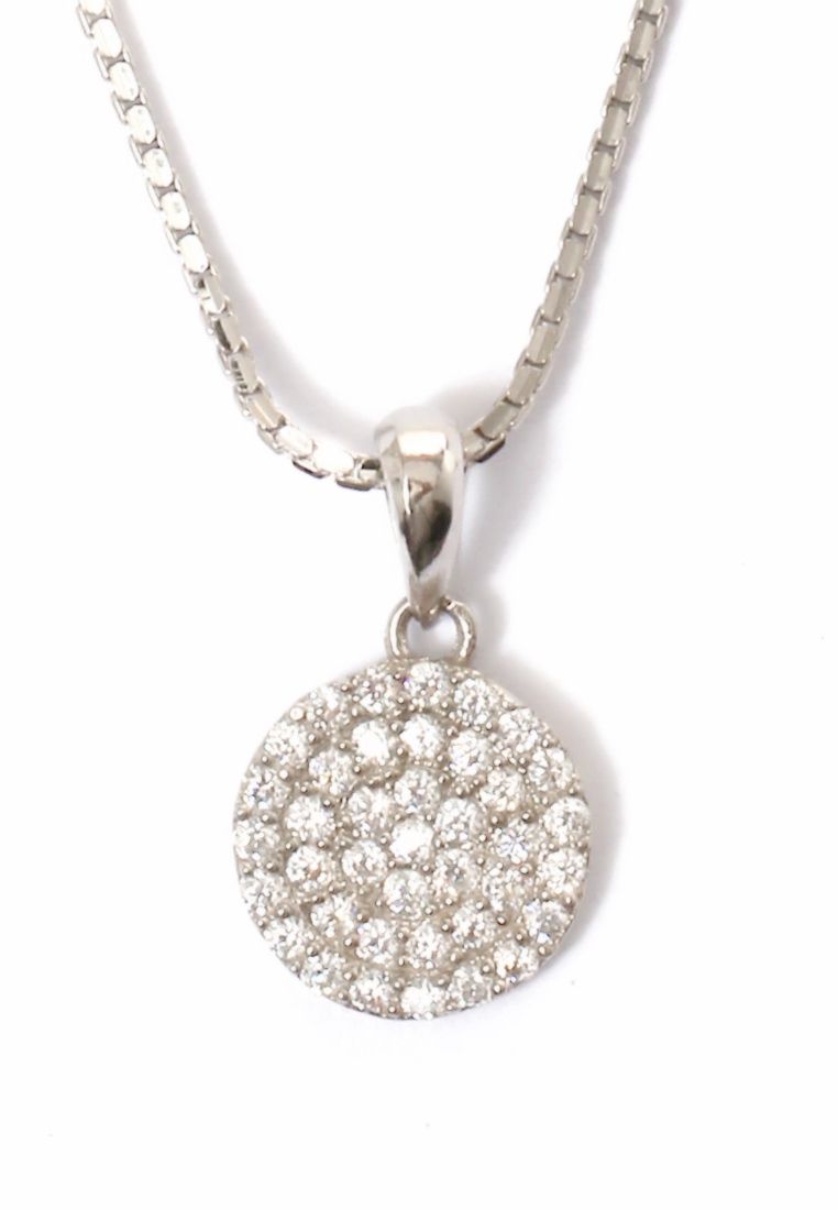 Evernoon Kalung Liontin Bulat Aksesoris Fashion Wanita Design Elegant - 43