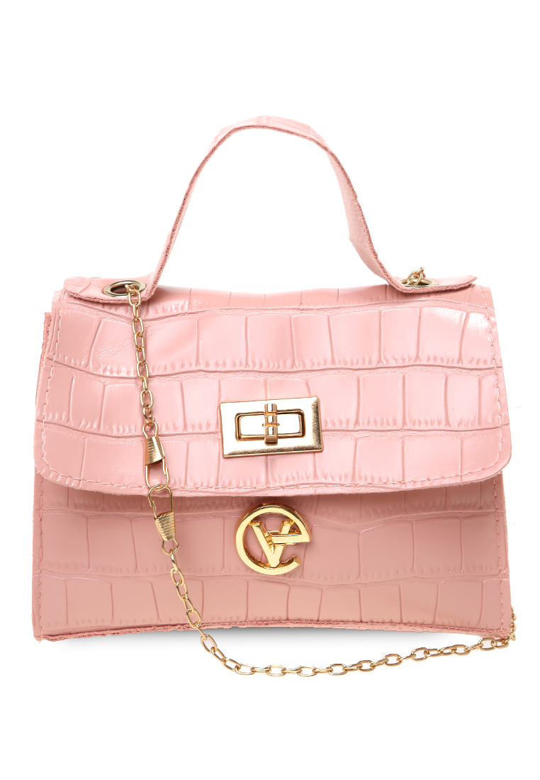 Evernoon Jervis Tas Slempang Wanita Two Ropes Design Elegant Women - Pink