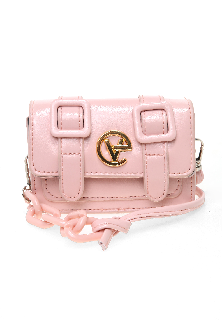 Evernoon Tas Slempang Cute Design Simple Slingbags Wanita Premium Quality - Pink