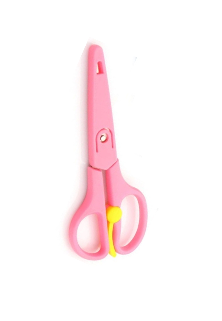 Evernoon Gunting Scissors Student Stationery Office 130mm Portable Design ORIGINAL - Pink
