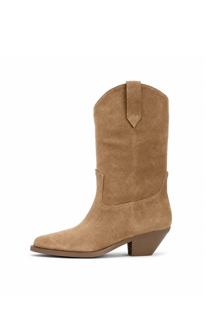 EVIGI Tan Cowboy Boots