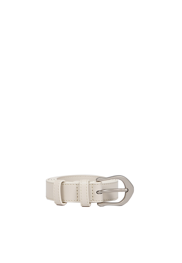 Executive Off White D-Ring Belt