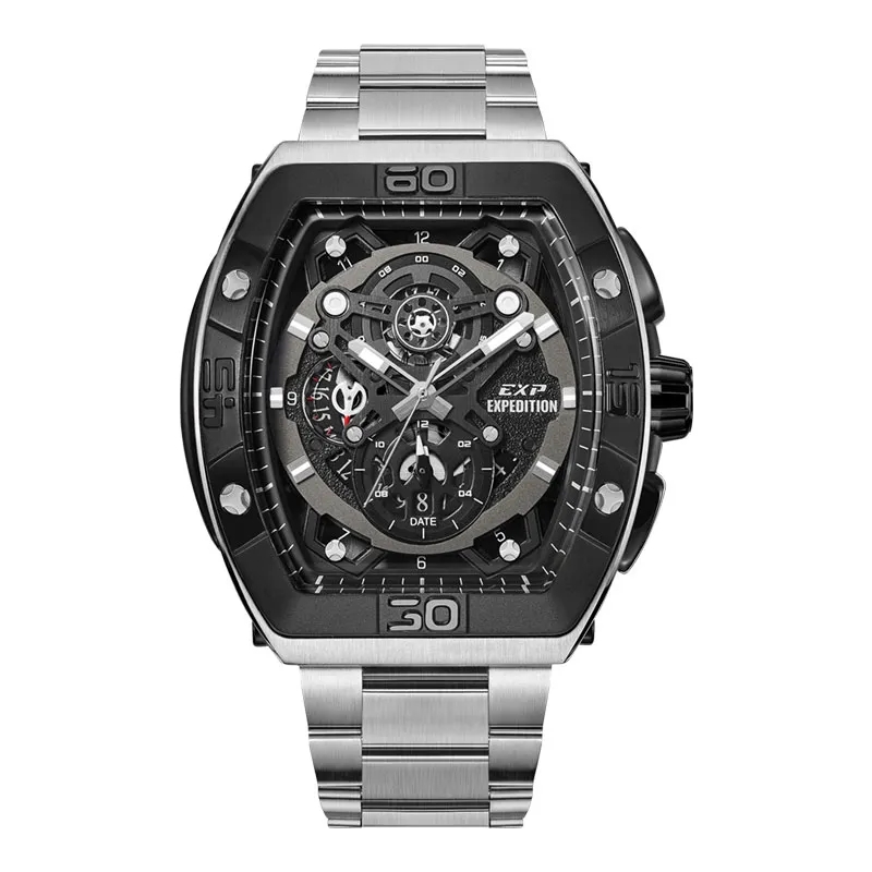 Expedition Jam Tangan Pria Expedition Chronograph E 6800 MC BTBBA Men Stainless Steel