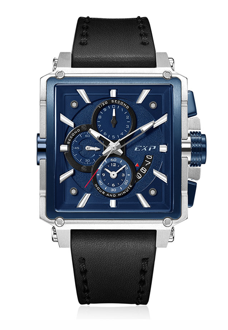 Expedition Chronograph E6618MCLTUBU Men Chronograph Band Two Tone Blue 41 x 55mm