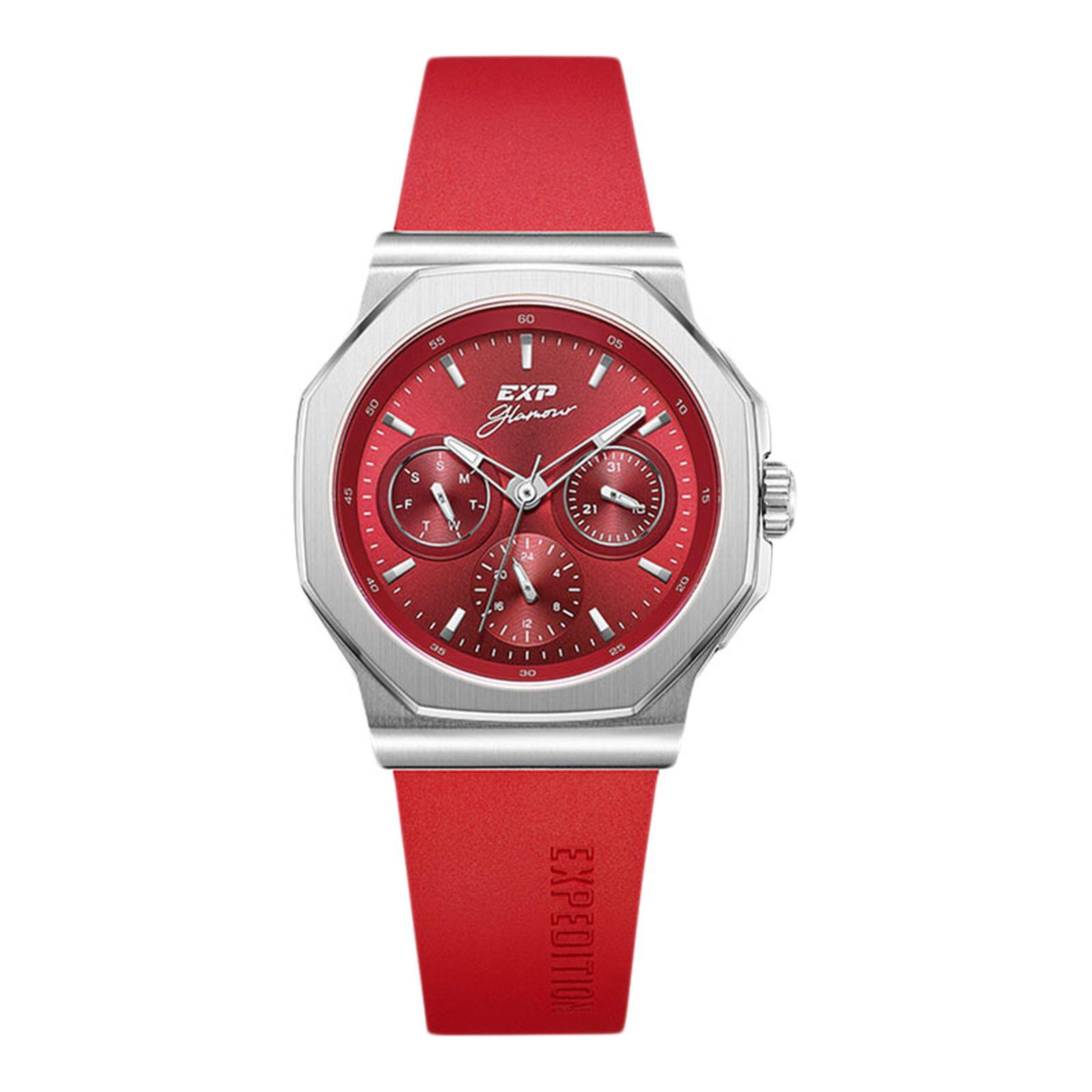 Expedition 6816 Karet Merah Ring Silver Cewek