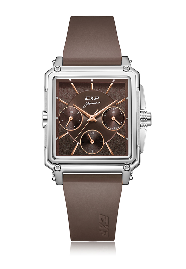 Expedition Multifunction E6618BFRSSBORG Boyfriend Multifunction Band Silver Brown 29 x 38.5mm