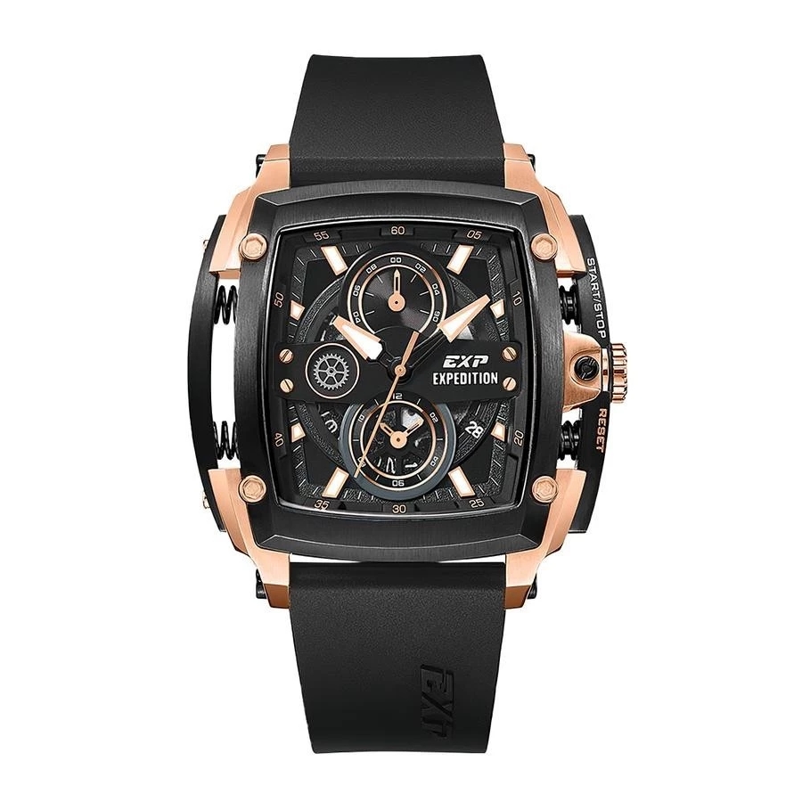 Expedition Jam Tangan Pria Expedition Chronograph E 3008 GC RGRBA Men Rubber Strap