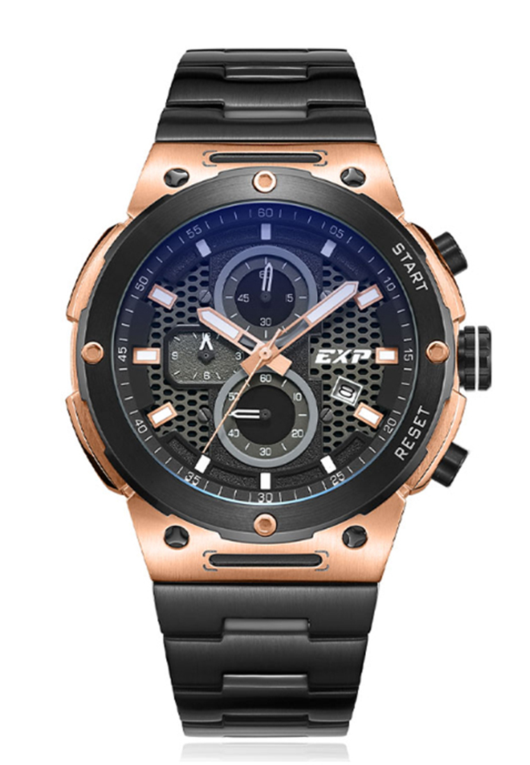 EXPEDITION 6837 ROSEGOLD BLACK STEEL MCBBRBA