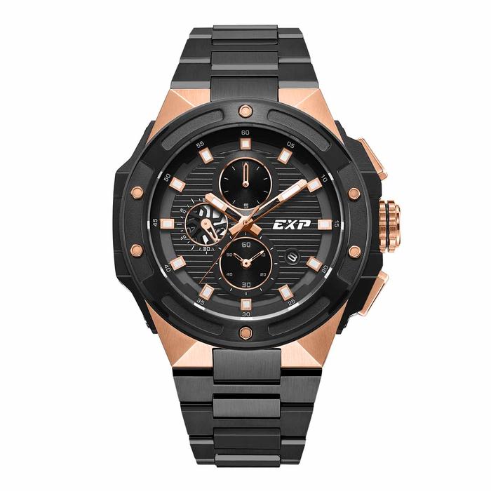 Expedition 6818 Hitam Rosegold Cowok