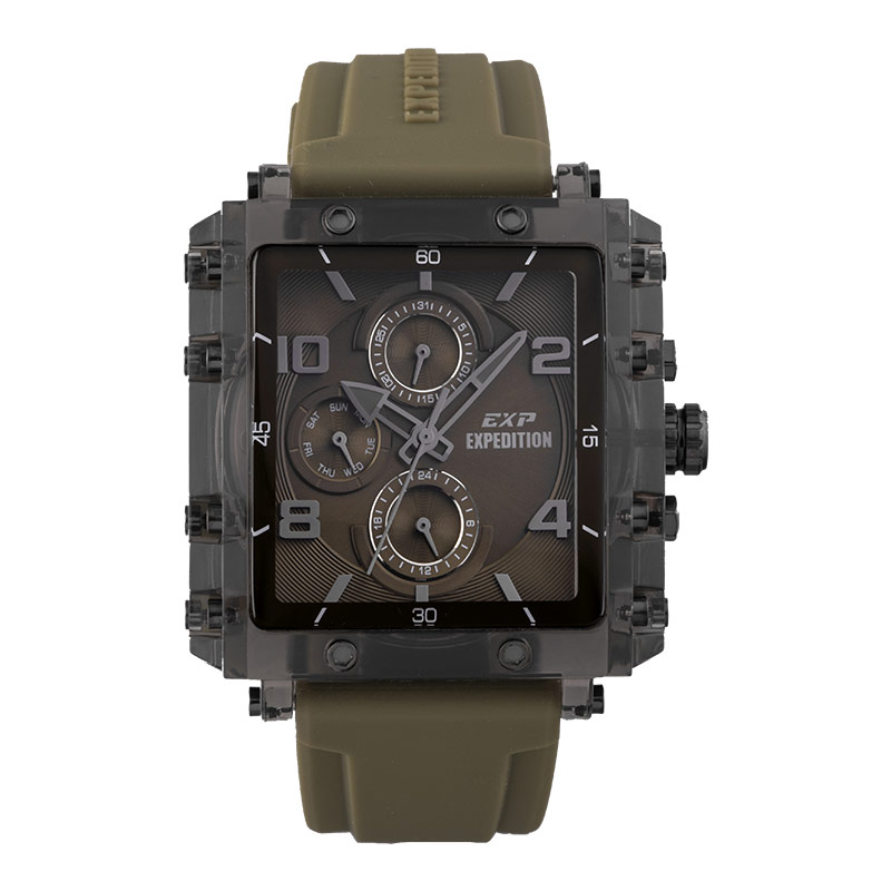 Expedition Jam Tangan Wanita Expedition Ladies E 6808 MF RIGGN Green Olive Dial Green Olive Rubber S