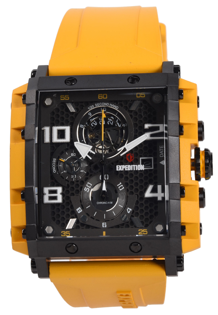 Expedition - Jam Tangan Pria - Yellow - Rubber Strap - 6757MCRIPBAYL