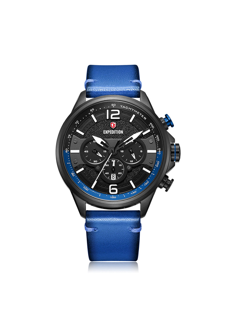 Expedition EXF 6796 MCLIPBABU Jam Tangan Pria Leather Strap