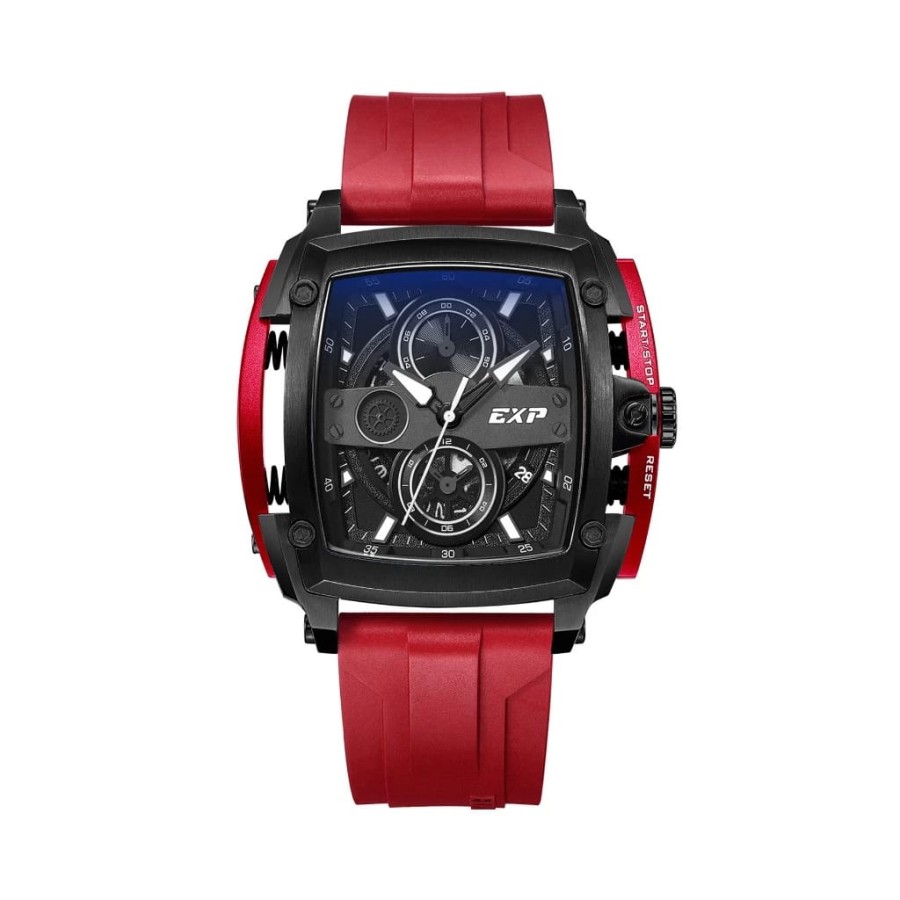 Expedition 3008 Hitam Karet Merah Cowok