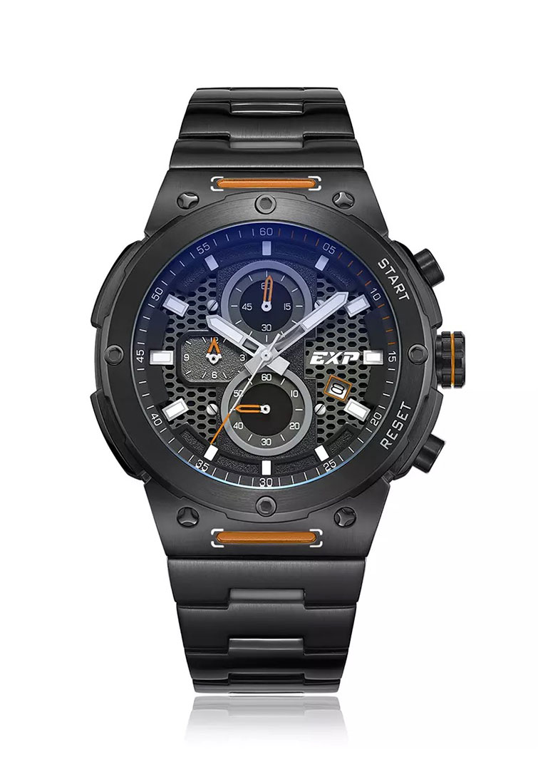 Expedition Jam Tangan Pria - Black Orange - Stainless Steel - 6837 MCBIGBAOR
